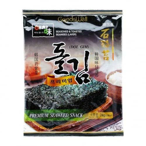 Rong Biển Cuốn Cơm Dolgim Good&Well Gói 24G | Dolgim Seasoned & Toasted Seaweed 24G