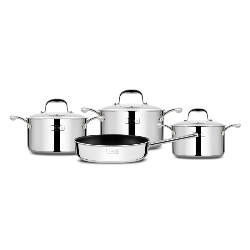 Bộ Nồi Inox 304 3 Lớp Đáy Liền Tri - Max El3744