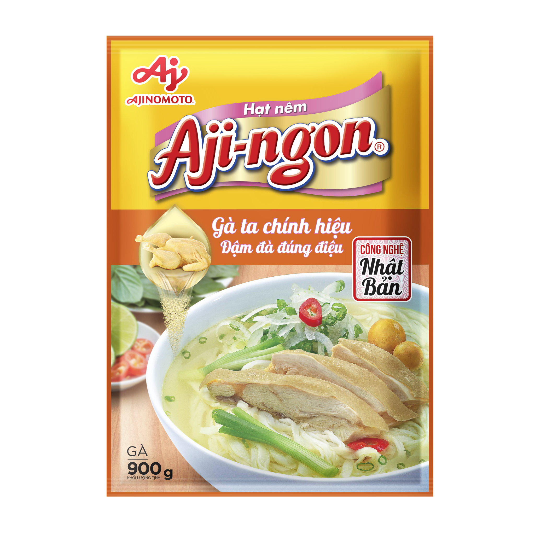 Hạt Nêm Aji - Ngon Gà 900G