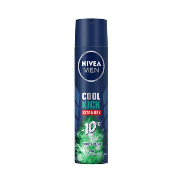 Xịt Ngăn Mùi Mát Lạnh Nivea Men Cool Kick 150Ml