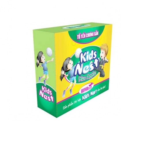 Hộp 6 Hũ Tổ Yến Anpha Kid Nest Plus Apple 70Ml