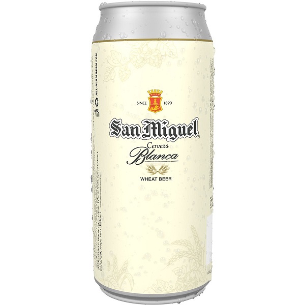 Bia San Miguel Cerveza Blanca 490Ml
