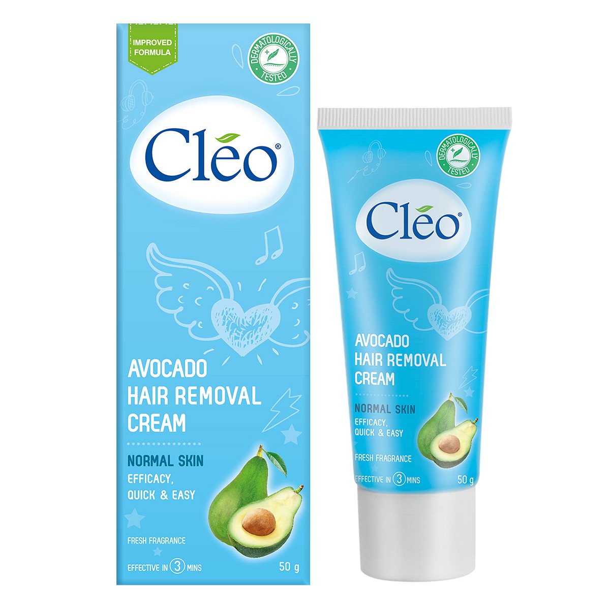 Kem Tẩy Lông Cleo Cho Da Thường 50G Xanh