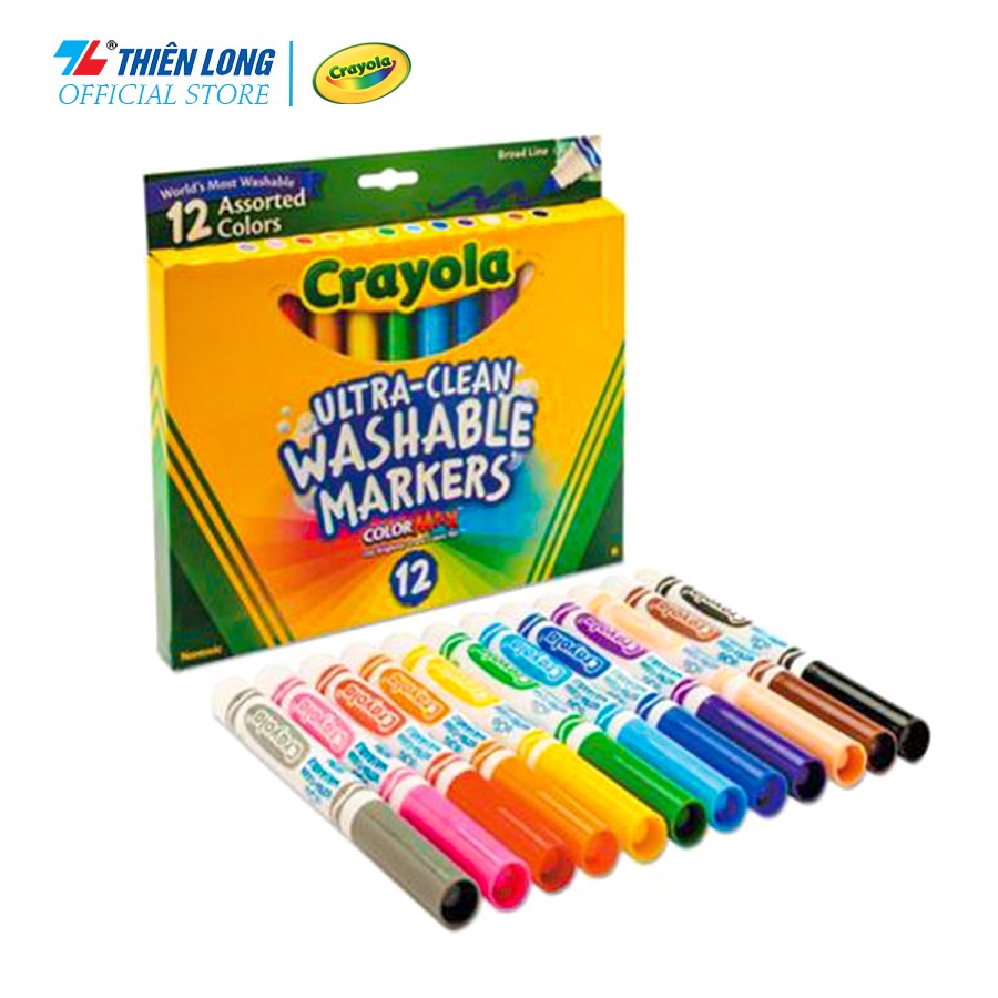Bộ Bút Lông Nét Dày 12 Màu Crayola 587812