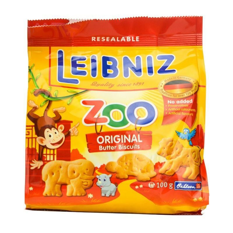 Bánh Quy Bơ Hình Thú Bahlsen Zoo 100G