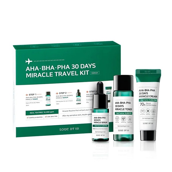 Bộ Chăm Sóc Da Mụn Travel Kit Aha - Bha - Pha 30 Days Some By Mi