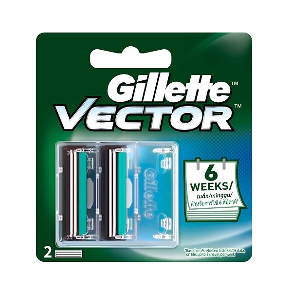 Lưỡi Dao Cạo Gillette Vector 2 Cái