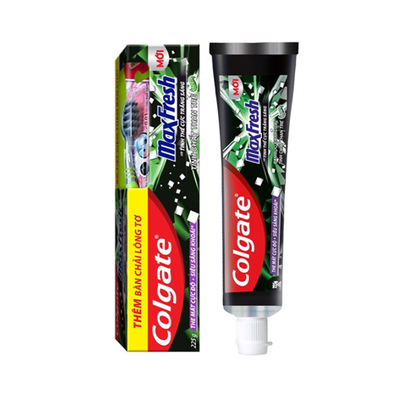 Kem Đánh Răng Colgate Maxfresh Bamboo Charcoal 225G + Bàn Chải Đánh Răng