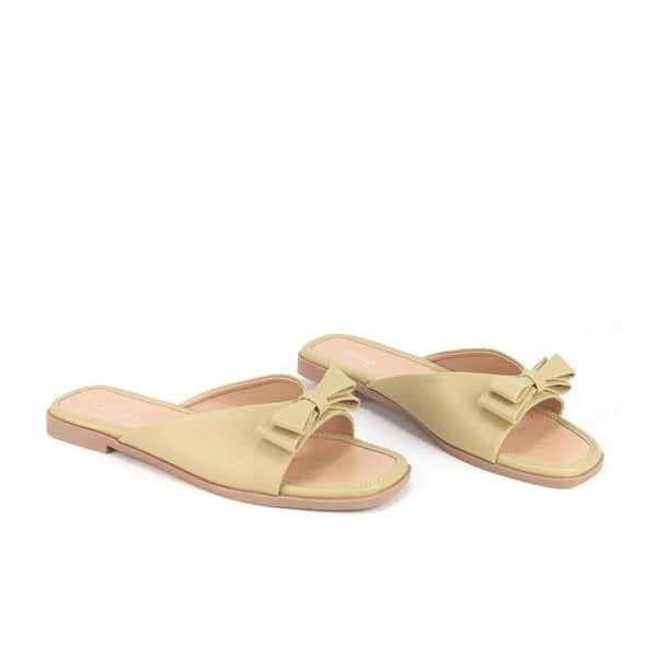 Dép Nơ Màu Vàng Cillie 1194 (Store 5703)