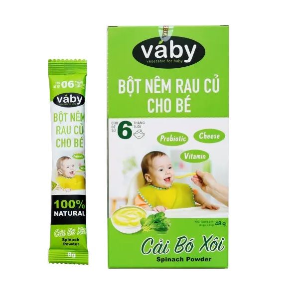 Bột Nêm Rau Củ Cho Bé – Cải Bó Xôi Hộp 48g (6 x gói 8g) Chín Nghĩa – Chín Nghĩa Foods >>> top1shop >>> aeoneshop.com