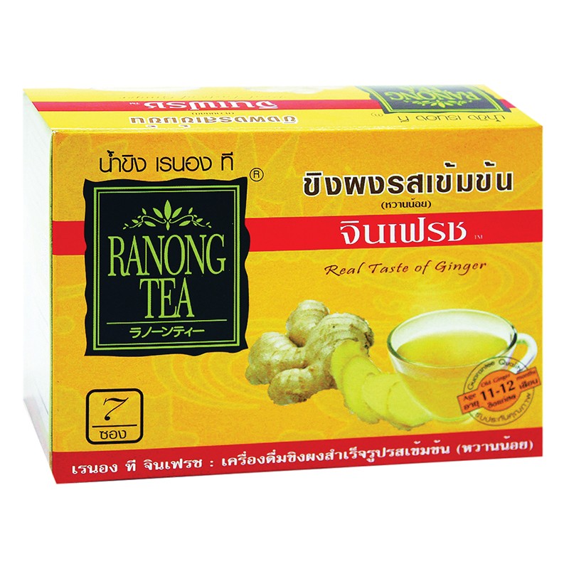 Thực Phẩm Bảo Vệ Sức Khỏe Bột Trà Gừng Đậm Đà Ranong 7 Gói/Hộp