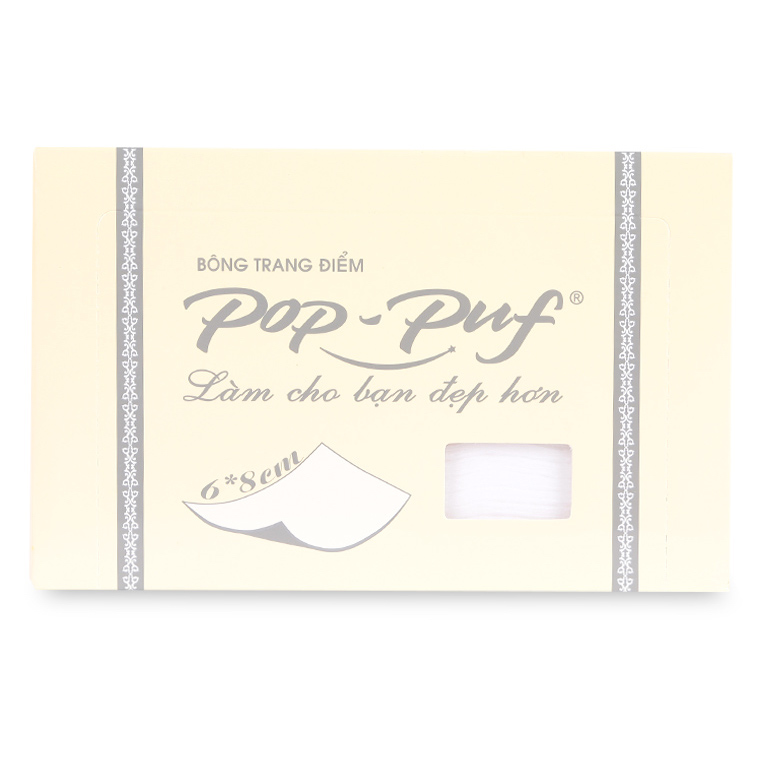 Bông Trang Điểm Poppuf 6X8Cm 50 Miếng