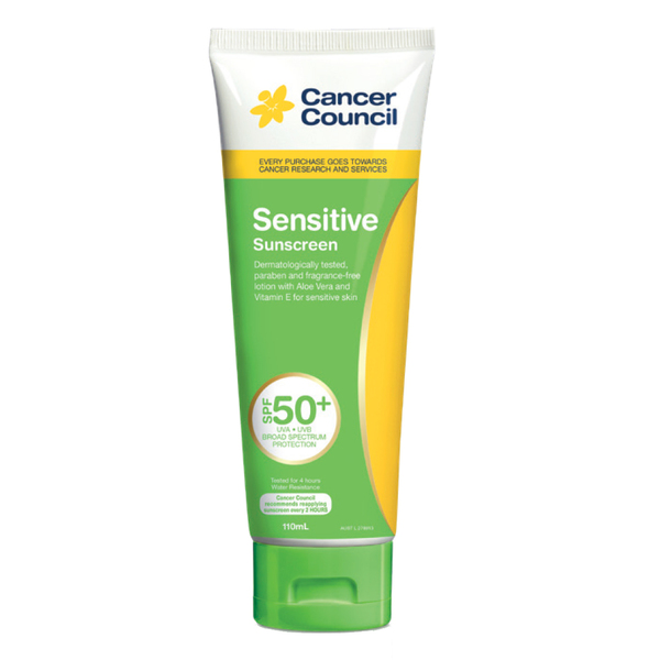 Kem Chống Nắng Cho Da Nhạy Cảm Cancer Council Uv Spf50+ 110Ml