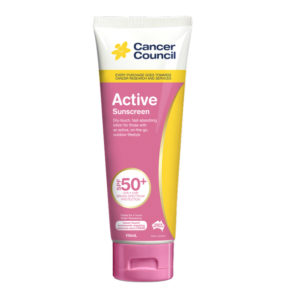 Kem Chống Nắng Năng Động Cancer Council Uv Spf50+ 110Ml