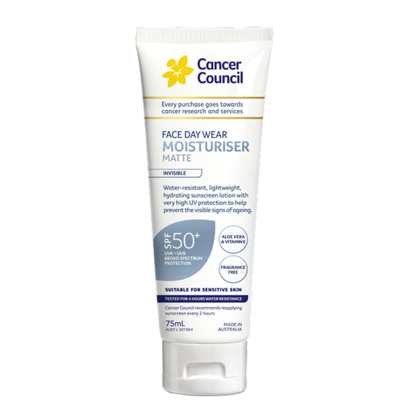 Kem Chống Nắng Da Mặt Ban Ngày Cancer Council Uv Spf50+ Xanh75Ml