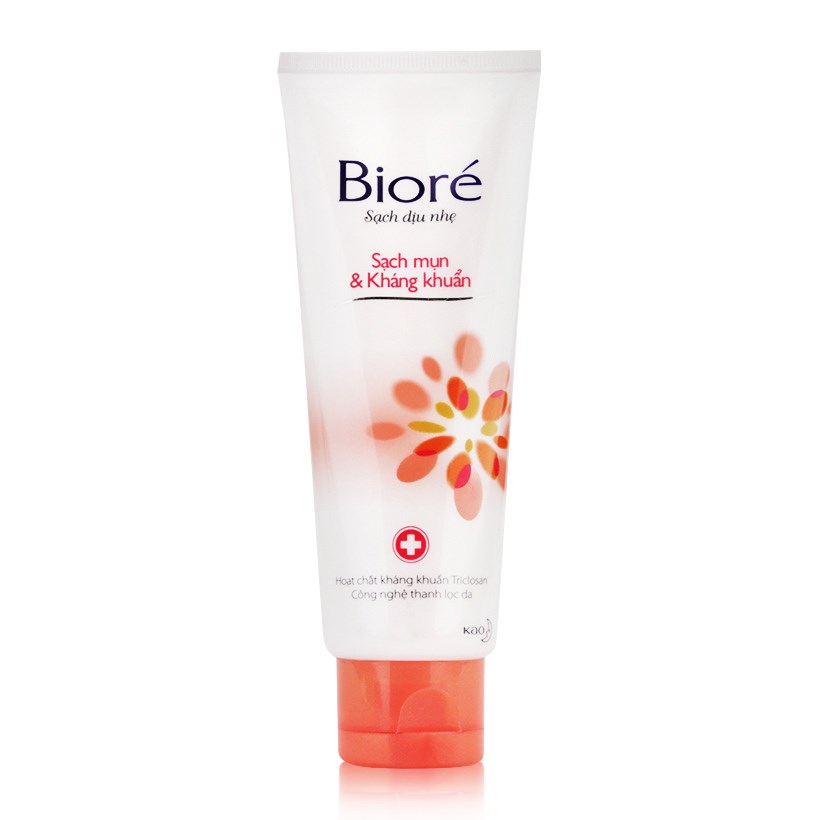 Sữa Rửa Mặt Bioré Kháng Khuẩn Và Sạch Mụn 100G