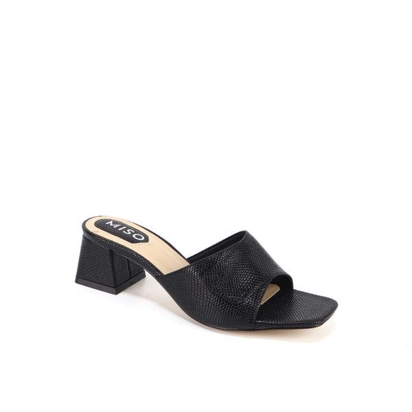 Guốc 5Cm Quai Ngang Màu Đen Cillie M027 (Store 5703)