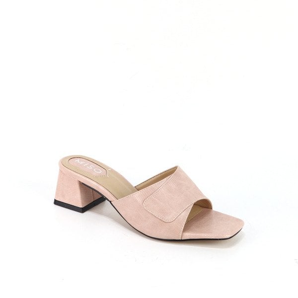 Guốc 5Cm Quai Ngang Màu Kem Cillie M027 (Store 5703)