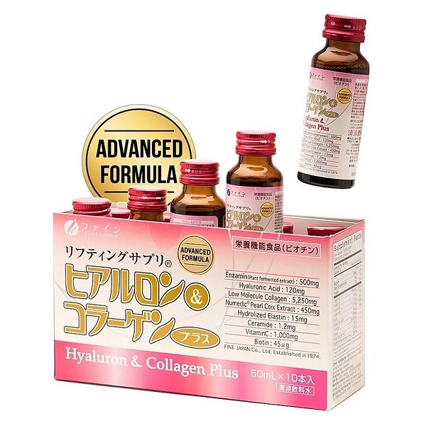 Thực Phẩm Bảo Vệ Sức Khỏe Hyaluron & Collagen Plus Hộp 50Ml X 10 Chai