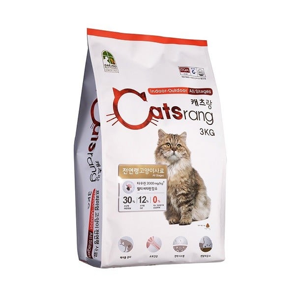 Thức Ăn Hạt Cho Mèo Catsrang 3Kg