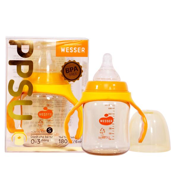 Bình Sữa Ppsu Wesser (Cổ Rộng) 180Ml