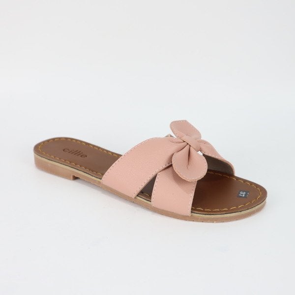 Dép Nơ Đế Bệt Màu Hồng Cillie 2004 (Store 5703)