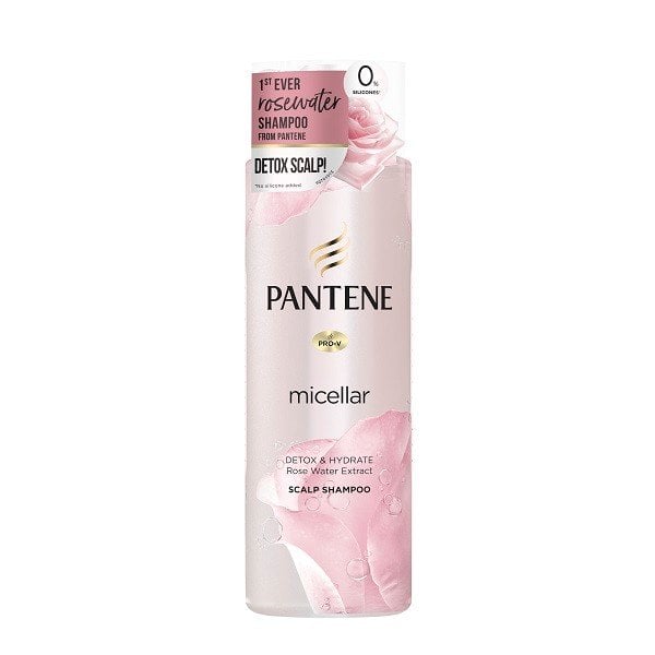 Dầu Gội Pantene Micellar Detox & Hydrate Rose 530Ml