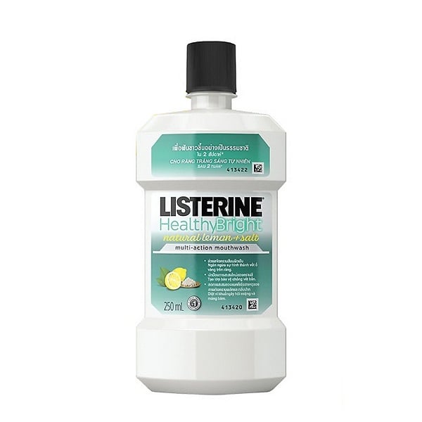Nước Súc Miệng Listerine Healthy Bright 250Ml