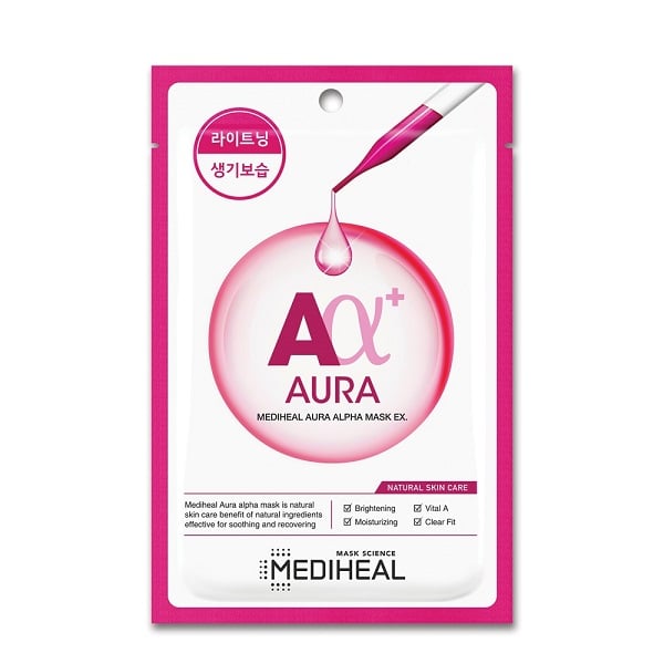 Mặt Nạ Giữ Ẩm & Mịn Màng Mediheal Aura Alpha Ex 23Ml