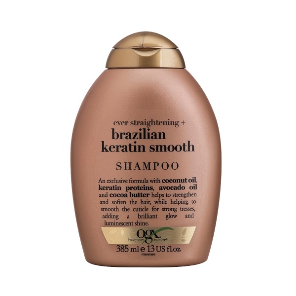 Dầu Gội Thẳng Mượt Ogx Straighten Keratin Therapy 385Ml