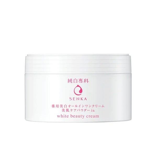 Kem Dưỡng Trắng Da Nâng Tông Senka White Beauty Cream 100G