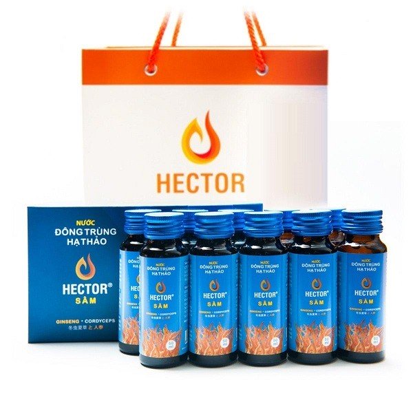 Nước Đông Trùng Hạ Thảo Hector Sâm Hộp 10 Chai X 50Ml