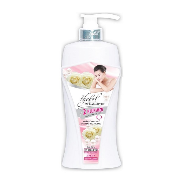 Sữa Tắm Thảo Dược Thebol Tinh Chất Sữa Dê - Ngọc Trai Nước Hoa 2 Plus 900G