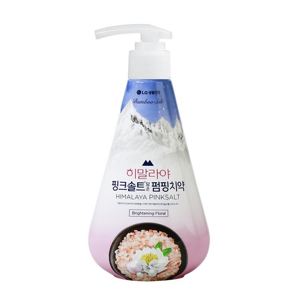 Kem Đánh Răng Bamboo Salt Himalaya Pink Salt Pumping Toothpaste Brightening Floral Mint 285G