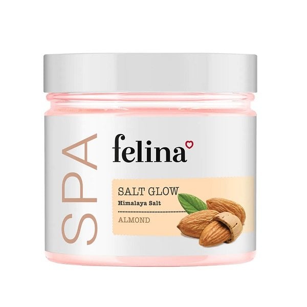 Muối Tắm Tẩy Tế Bào Chết Chiết Xuất Dầu Hạnh Nhân Felina Salt Glow Almond 500G