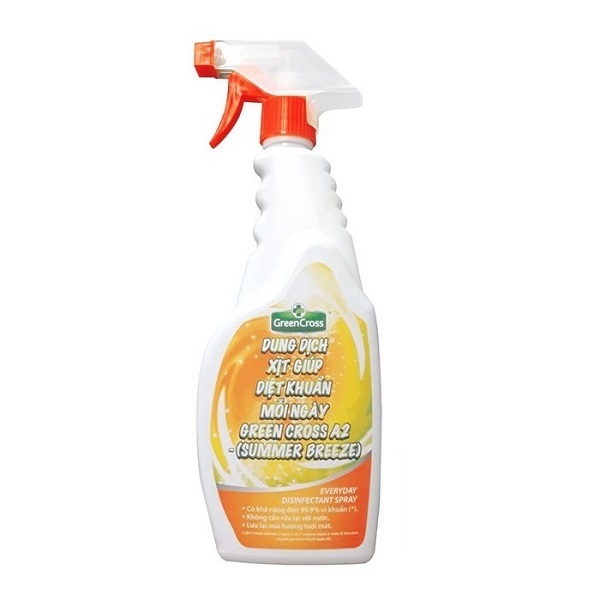 Dung Dịch Xịt Giúp Diệt Khuẩn Mỗi Ngày Green Cross A2 Summer Breeze 500Ml