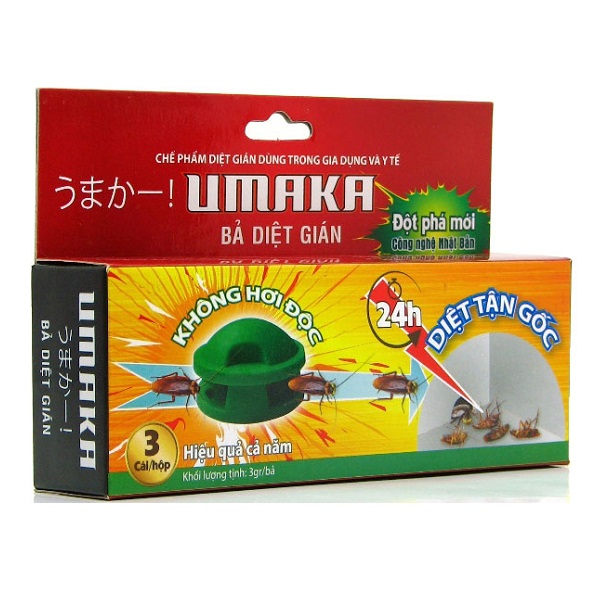 Bả Diệt Gián Umaka - Hộp 3 Viên