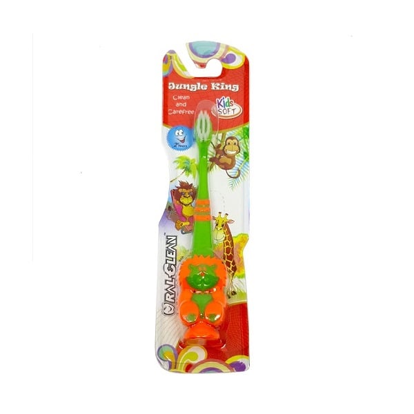 Bàn Chải Đánh Răng Dành Cho Trẻ Em Oral - Clean Jungle King Kids Soft (Màu Ngẫu Nhiên)