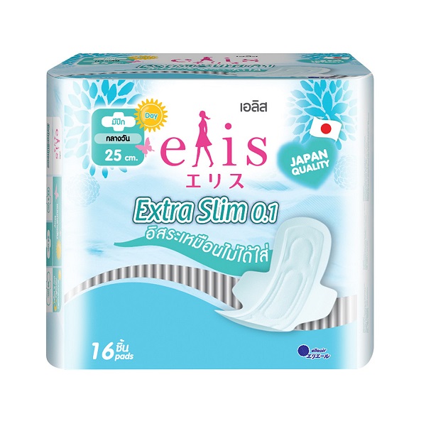 Băng Vệ Sinh Elis Extra Slim Siêu Mỏng Cánh 0.1 25Cm - 16 Miếng