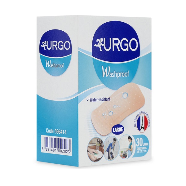 Băng Cá Nhân Urgo Washproof (Large) - 30 Miếng