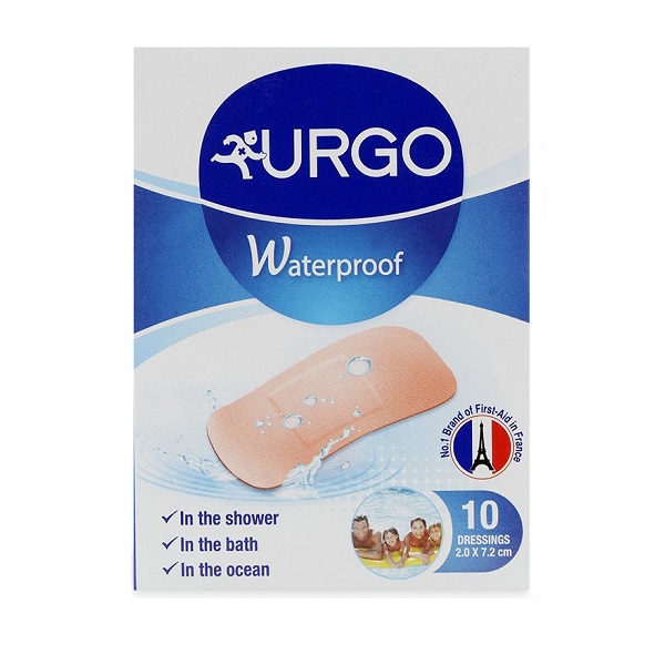 Băng Cá Nhân Urgo Waterproof 10 Miếng (Không Thấm Nước)