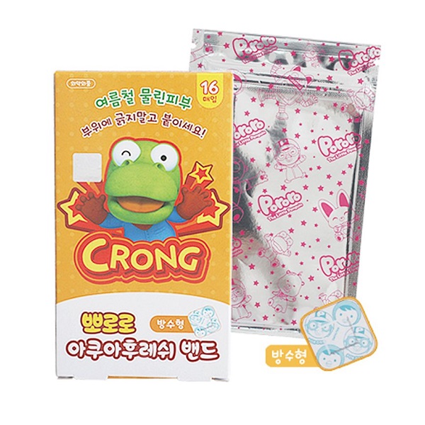 Băng Keo Cá Nhân Pororo - Hộp 16 Miếng (22 X 22Mm)