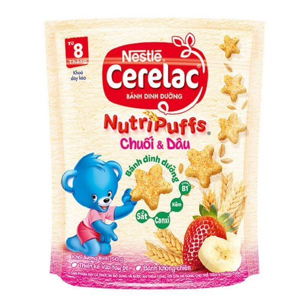 Bánh Ăn Dặm Nestle Cerelac Vị Chuối Dâu 50g – Nestle >>> top1shop >>> aeoneshop.com