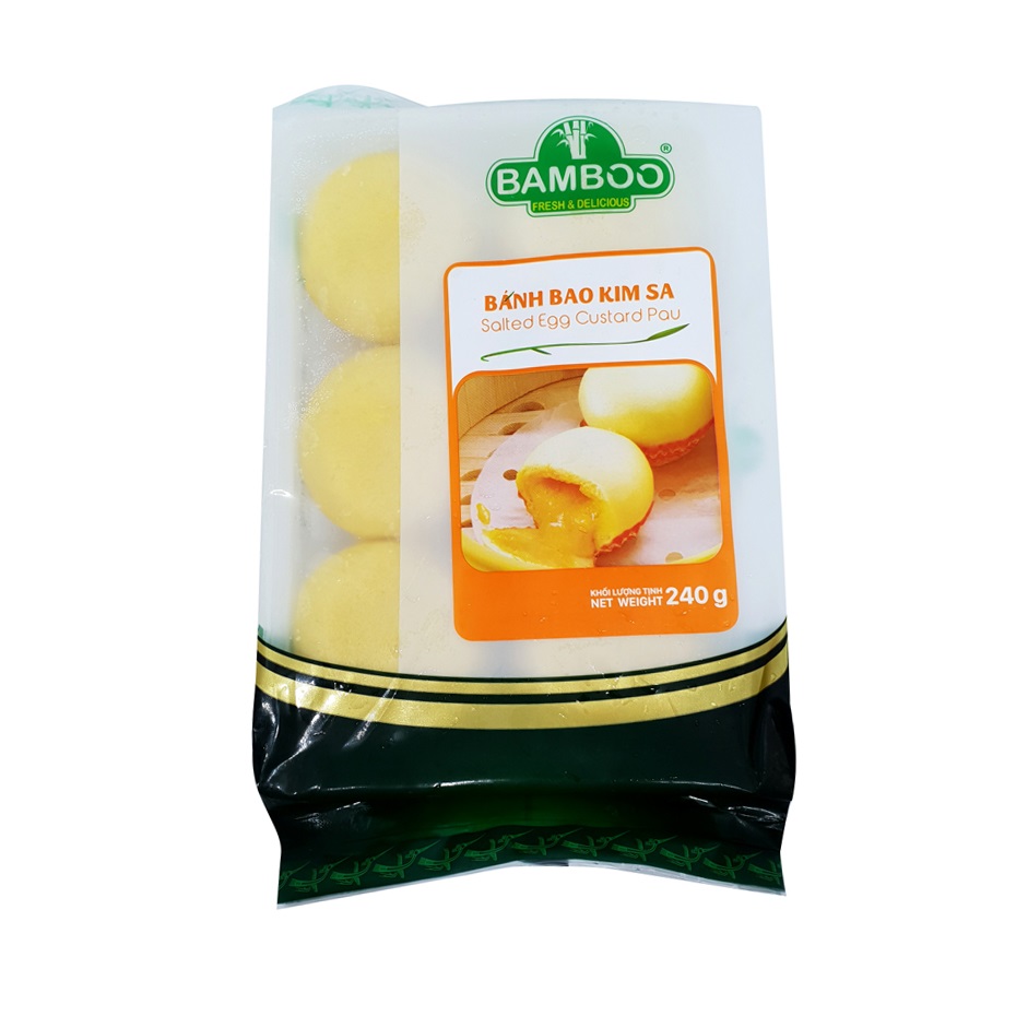 Bánh Bao Kim Sa Bamboo - Gói 240G