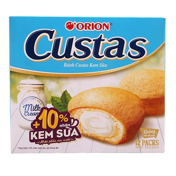 Bánh Custas Kem Sữa 282G - Hộp 12Gói