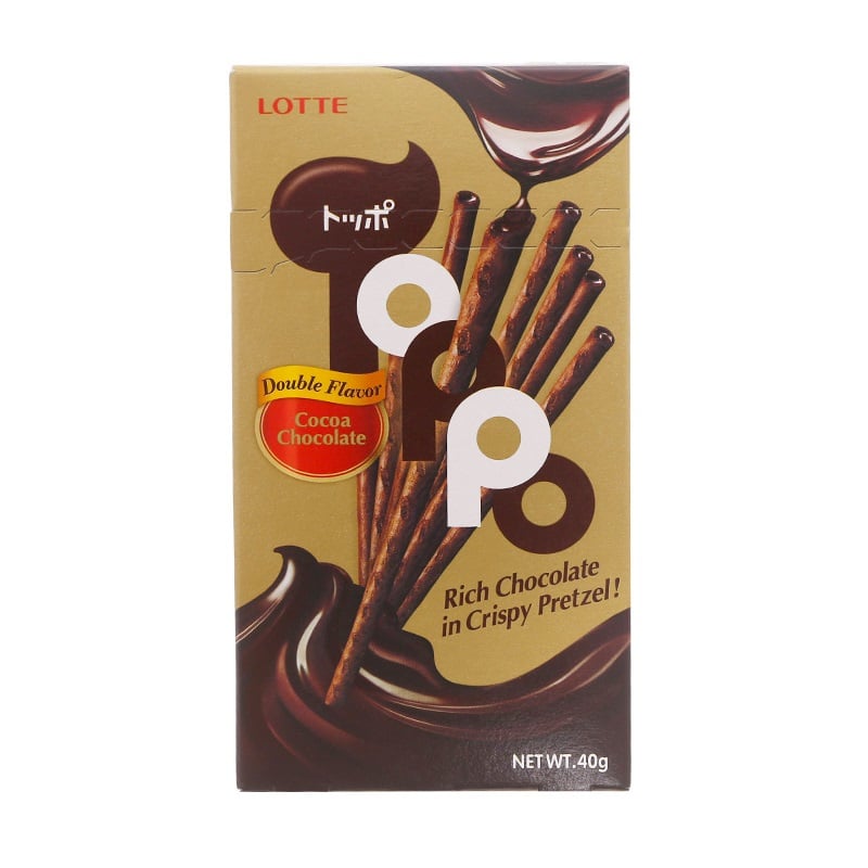 Bánh Que Toppo Nhân Socola Hương Cacao - Hộp 40G