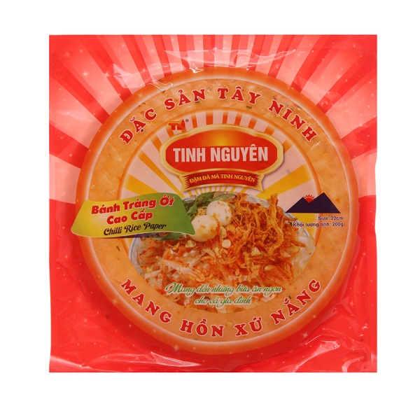 Bánh Tráng Ớt Tinh Nguyên 22Cm 200G