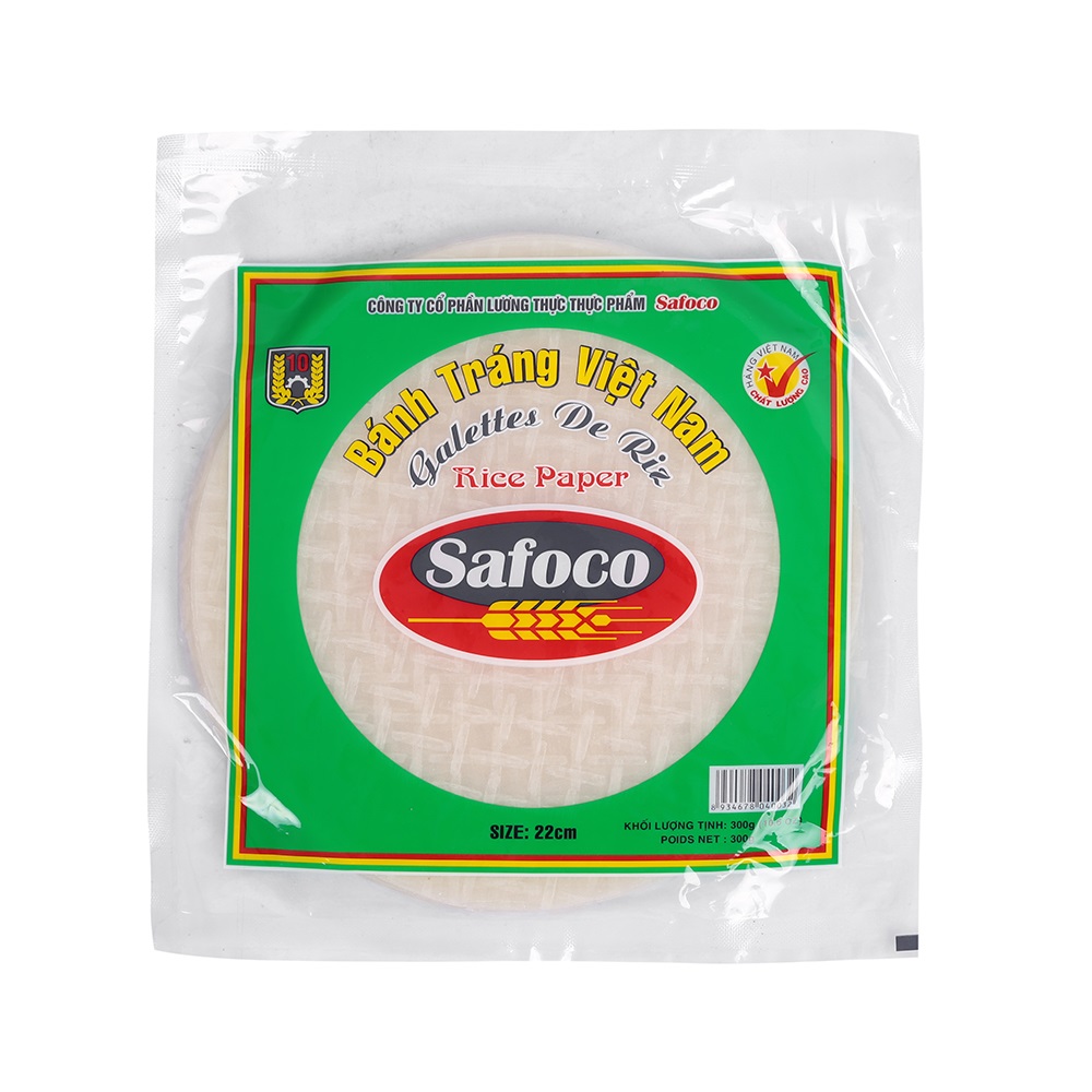 Bánh Tráng Safoco 22Cm - Gói 300G