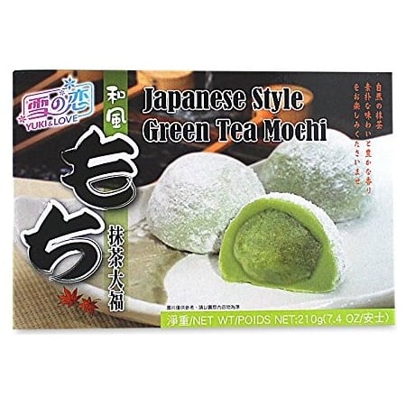 Bánh Mochi Nhân Trà Xanh - Japanese Style Green Tea Mochi (210G)
