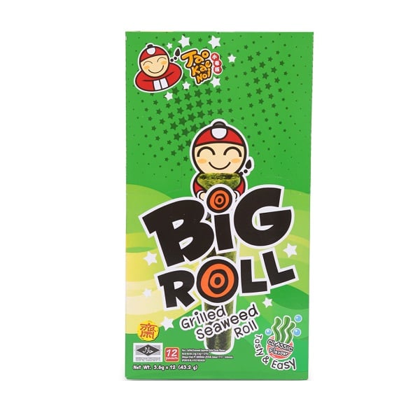 Bánh Snack Rong Biển Taokaenoi Big Roll Vị Truyền Thống - Hộp 12 Góix3G